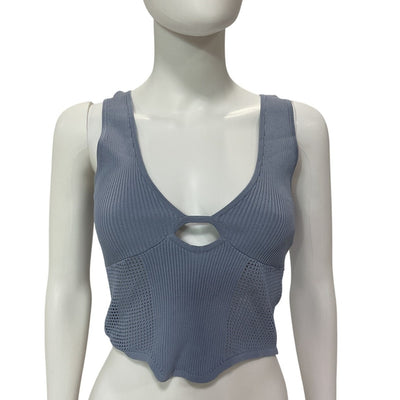 Sovere Ribbed Blue Ice Intrepid Tank Top Size S NWT