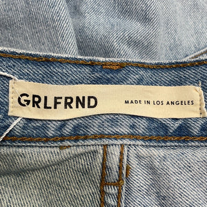 Grlfrnd Distressed Blue Quinn Shorts Size 27