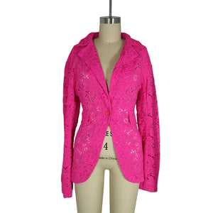Rotate Birger Christensen Sheer Pink Lace Size 2 Blazer