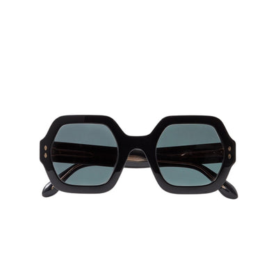 Isabel Marant Sleek Black Hexagon-Frame Acetate Sunglasses