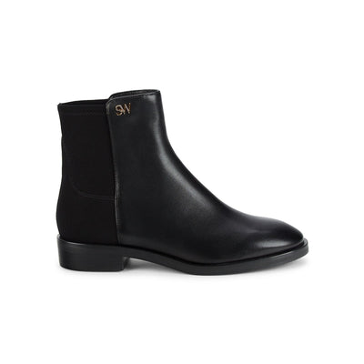 Stuart Weitzman Sleek Black Kye City Booties Size 8