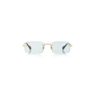 Gucci Sleek Purple Street Gg Rectangular Sunglasses