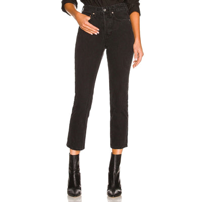 Grlfrnd High Rise Black Karolina Denim Jeans Size 25