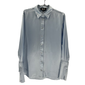 Ser.o.ya Satin Blue Zucker Shirt Size S