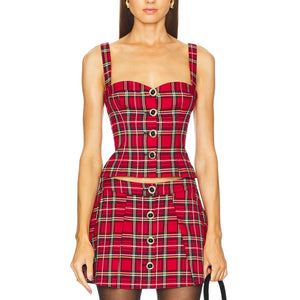 Majorelle 'Shane' Red Polyester Top Size XS