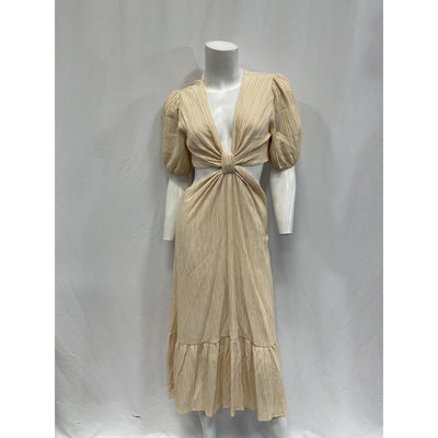 Line & Dot 'Ella' White Rayon Midi Dress Size XS