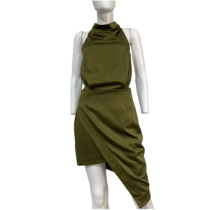 Elliatt Backless Green Camo Dress Size S