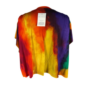 Paco Rabanne Printed Multicolor Cropped Tee Size M NWT