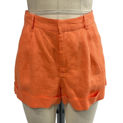 Cami Nyc Tailored Orange Rabia Shorts Size 2