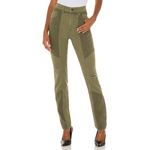 Retrofête Paneled Olive Mix Taryn Pants Size 25 NWT