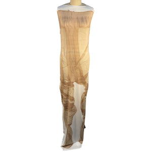 Acne Studios Sleek Tan Sleeveless Maxi Dress Size M NWT