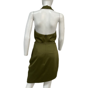 Elliatt Backless Green Camo Dress Size S