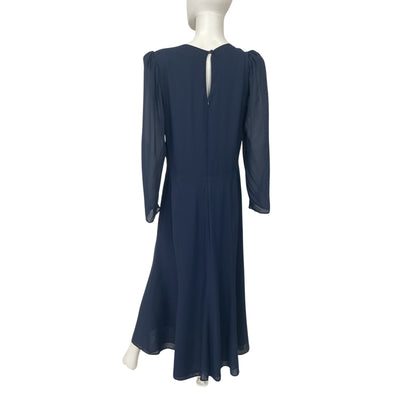 Reformation Elegant Blue Lysander Size 12 Dress