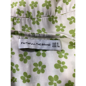 Faithfull The Brand Printed Gita Floral Penne Mini Dress Size 2