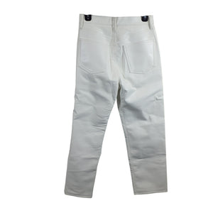 Agolde Recycled Leather White 90s Pinch Waist Size 27 Denim Jeans NWT