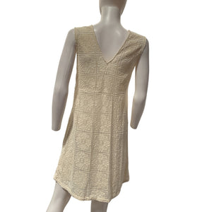 Honorine Lace Cream Gilda Mini Dress Size M