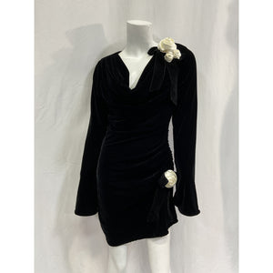 For Love & Lemons 'Tamera' Black Polyester Mini Dress Size S