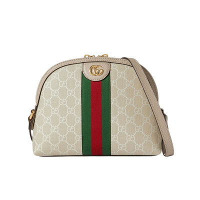 Gucci Textured Beige Ophidia Shoulder Bag