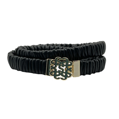 Sandro Ruched Black Cicily Belt Size 1 / S