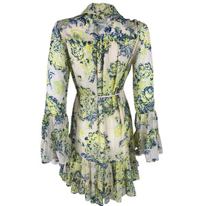 Cinq à Sept Floral Light Plaster Multi Lyra Dress Size 0