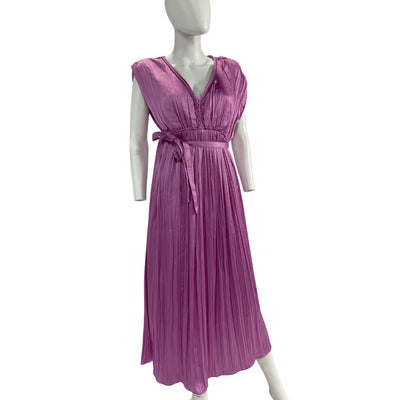 Hatch Pleated Lilac Winslet Maxi Dress Size 2 NWT