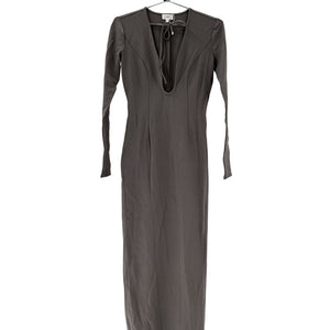 Lpa Sleek Gray Santino Maxi Dress Size S