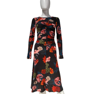 Cara Cara Ruched Black Maisy Dress Size XXS