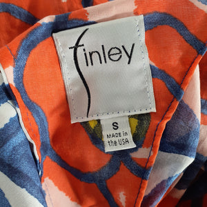 Finley Floral Bluepink Rosey Roses Size S Top