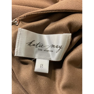 Katie May Ruched Cocoa Colette Gown Size S NWT