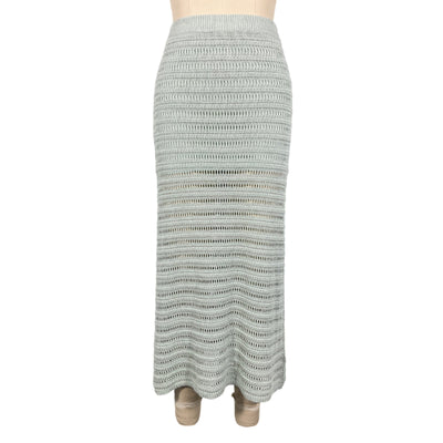 A.L.C. Open Knit Pale Mint Midi Skirt Size XS