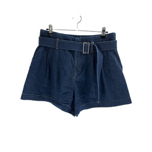 Frame 'The Paper' Blue Lyocell Bag Shorts Size 28