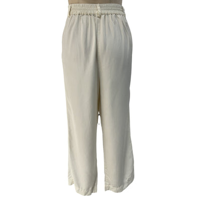 Donni. Relaxed White Pleated Trousers Size L