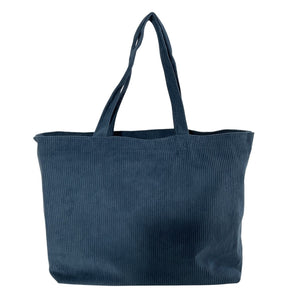 Sézane Corduroy Blue Tote Bag