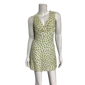 Faithfull The Brand Printed Gita Floral Penne Mini Dress Size 2