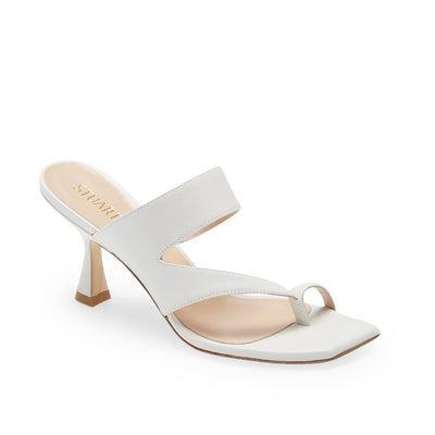 Stuart Weitzman Strappy White Lyla 75 Heeled Sandal Size 7