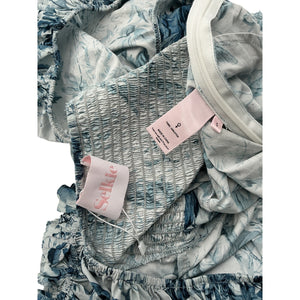 Selkie 'The Louie' Blue Toile Hamptons Jumpsuit Size S