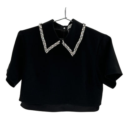 A.L.C. Embellished Black Lark Crystal Blouse Size 4