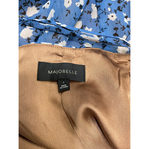 Majorelle 'Quincy' Blue Poly Midi Dress Size S