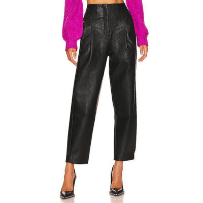 Line & Dot Faux Leather Black Noa Pants Size XS NWT