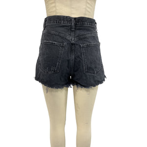 Agolde 'Mila' Black Cotton Short Size 27