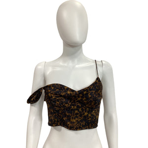 Cami Nyc Asymmetric Tortoise Shell Della Top Size 2