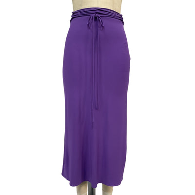 Iro Chic Purple Zimon Midi Skirt Size 36 EU / US 4 NWT