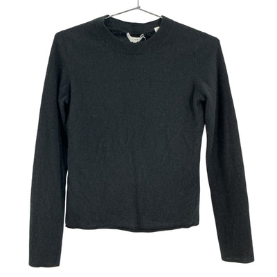 Vince Slim Black Crewneck Sweater Size S