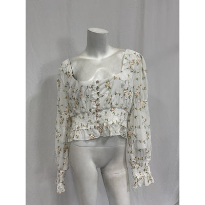 Majorelle 'Emerson' White Poly Top Size XL