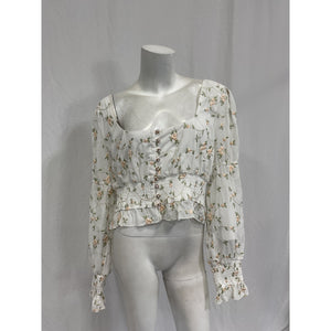Majorelle 'Emerson' White Poly Top Size XL