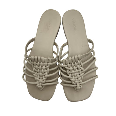Vince Braided Cream Dae Sandals Size 7.5