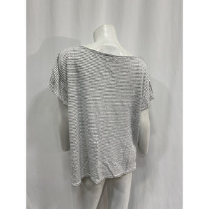 Hatch 'The Everyday' White Cotton Linen Tee Size 3