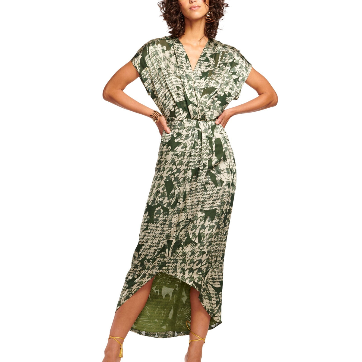 Ramy Brook Elegant Sage Burnout Oakley Dress Size 00