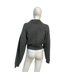 L'Academie X Marianna 'Azaria' Grey Acrylic Sweater Size S