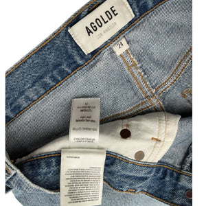 Agolde Classic Blue Liv Mini Skirt Size 24